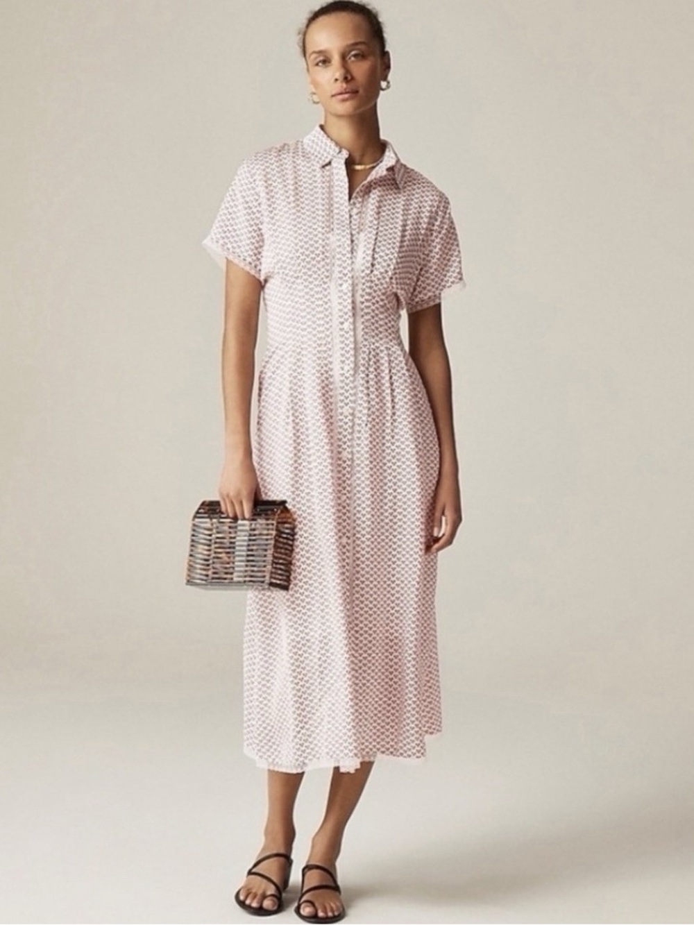 J. Crew Wren Glossy Twill Shirtdress - Picture 4 of 4